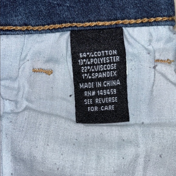 Prosperity skinny jeans with golden stitching, size 25, raw hem - Picture 5 of 7